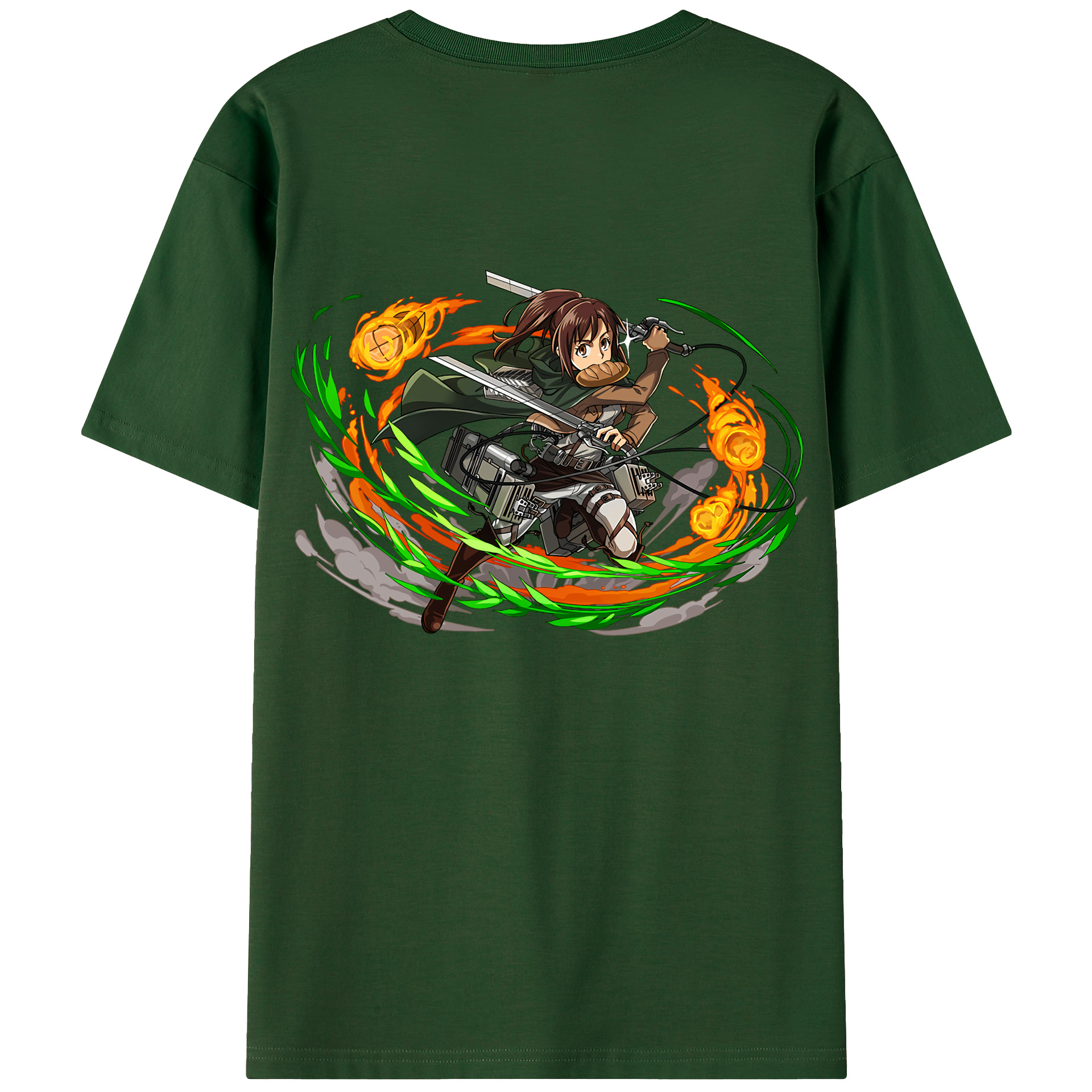 （画像用） 進撃の巨人 サシャ·ブラウス Attack on Titan Sasha Blaus 綿100％半袖Tシャツ（背面プリント）